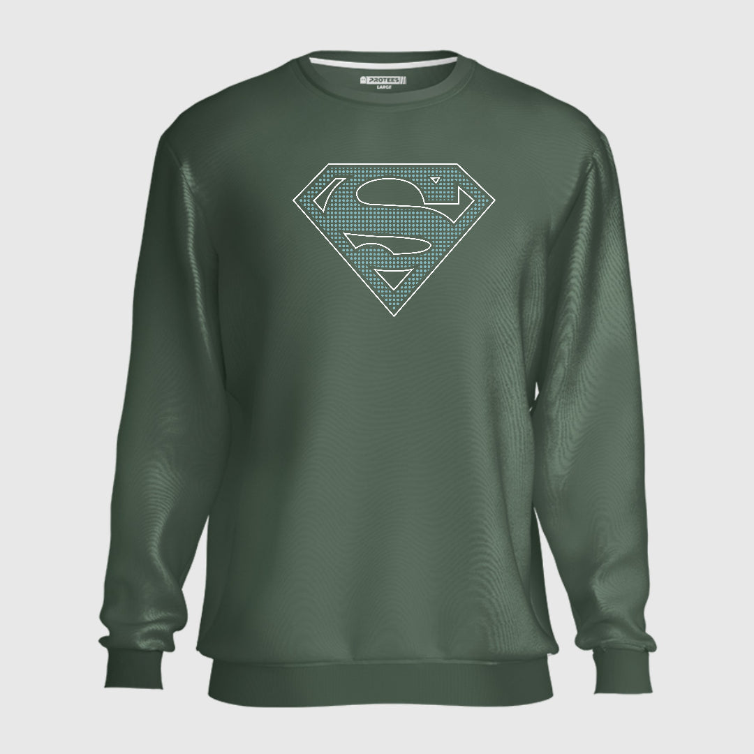 PATTERN  SUPERMAN LOGO SWEATSHIRT