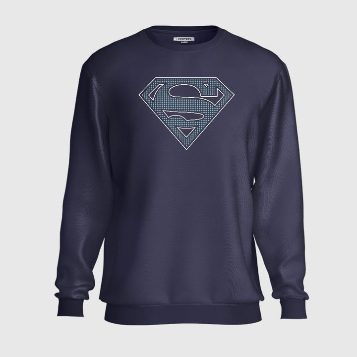 PATTERN  SUPERMAN LOGO SWEATSHIRT