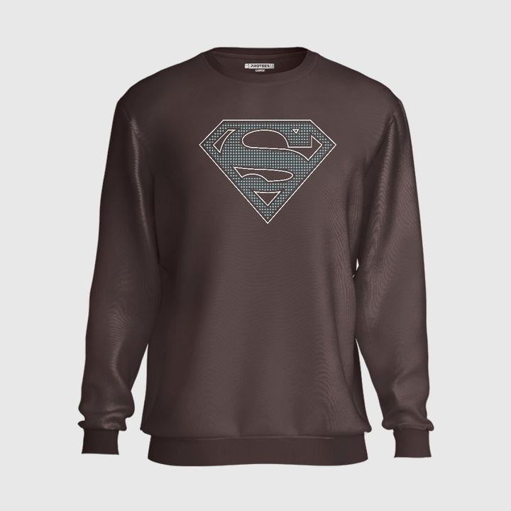 PATTERN  SUPERMAN LOGO SWEATSHIRT