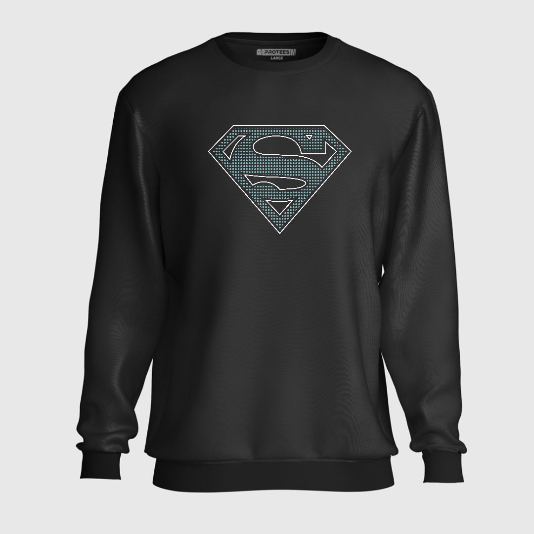 PATTERN  SUPERMAN LOGO SWEATSHIRT