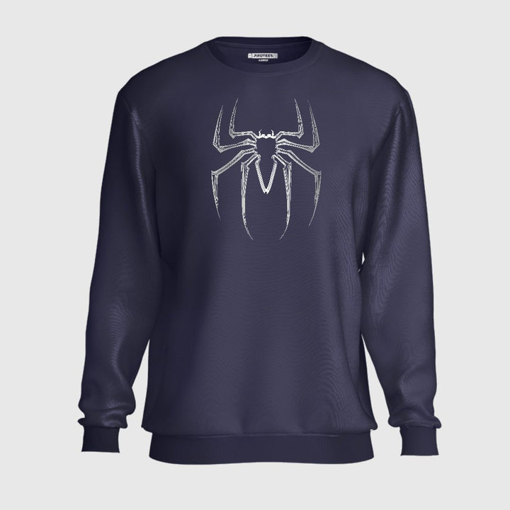 WHITE SPIDER LOGO SWEATSHIRT