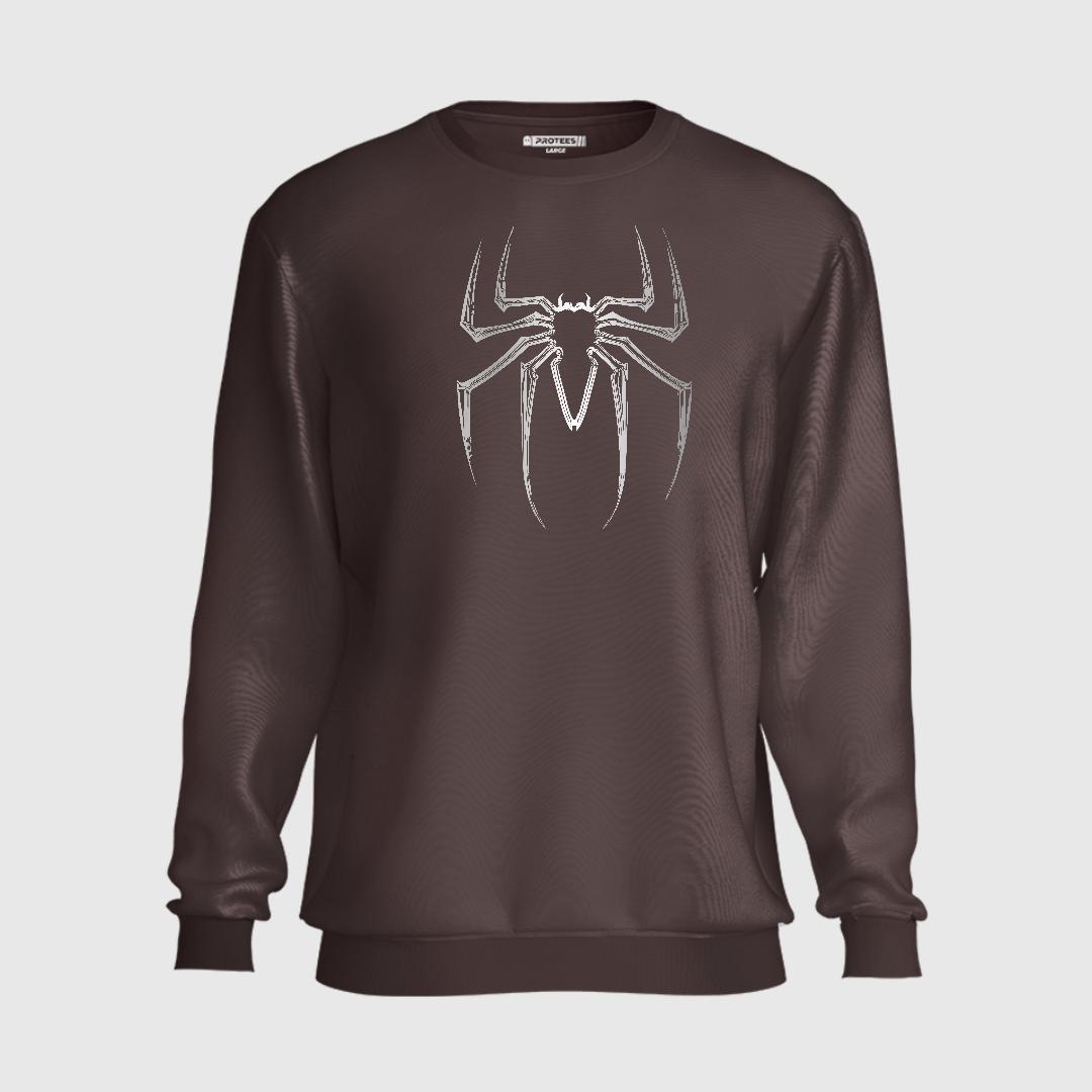 WHITE SPIDER LOGO SWEATSHIRT