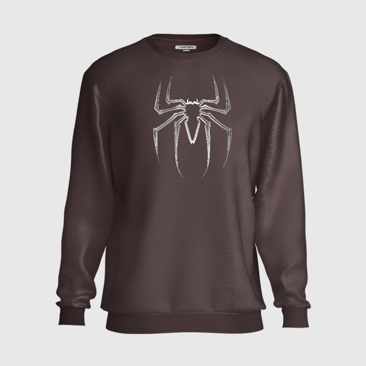 WHITE SPIDER LOGO SWEATSHIRT