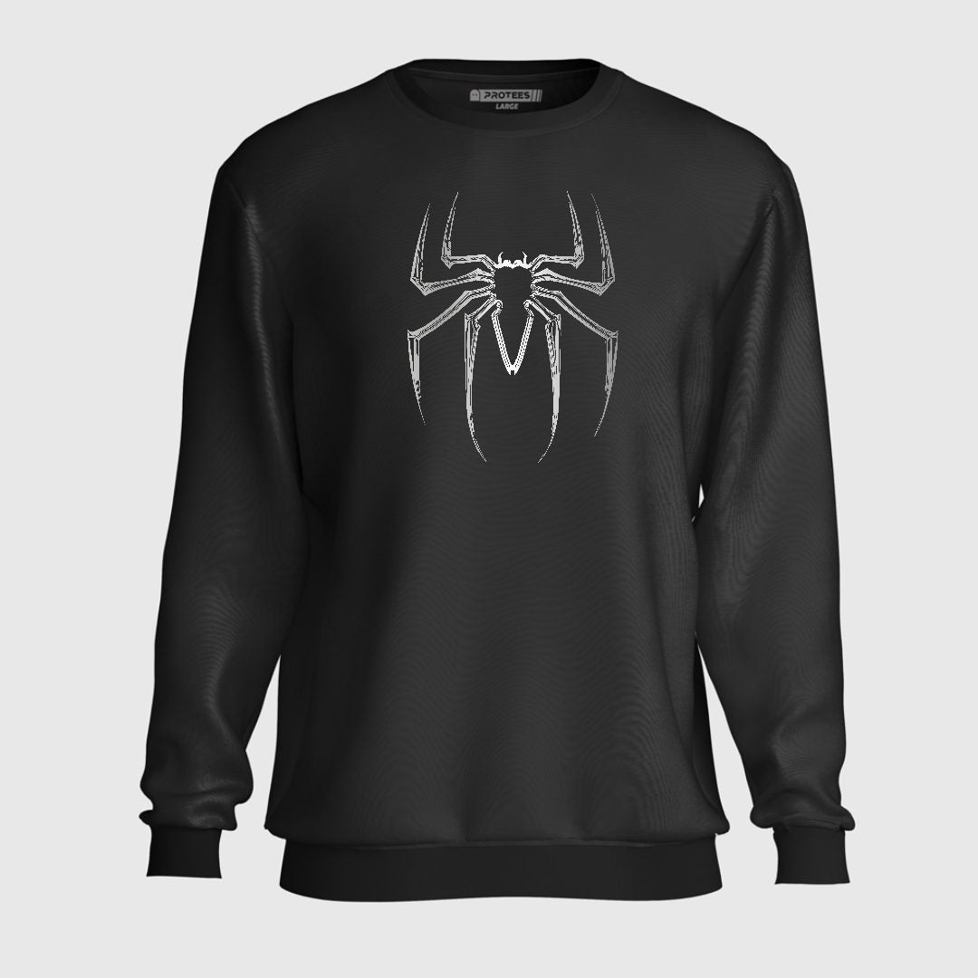 DTF - WHITE SPIDER LOGO SWEATSHIRT