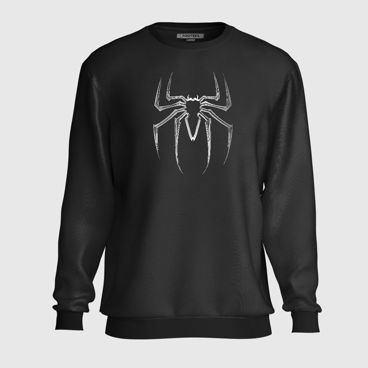 WHITE SPIDER LOGO SWEATSHIRT