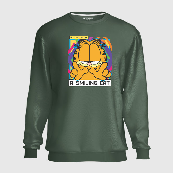 NEVER TRUST GARFIELD SWEATSHIRT