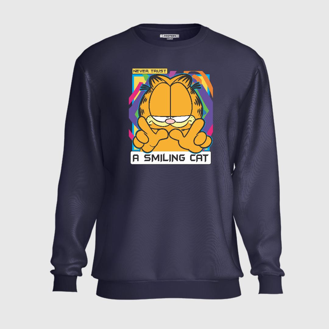 DTF - NEVER TRUST GARFIELD SWEATSHIRT