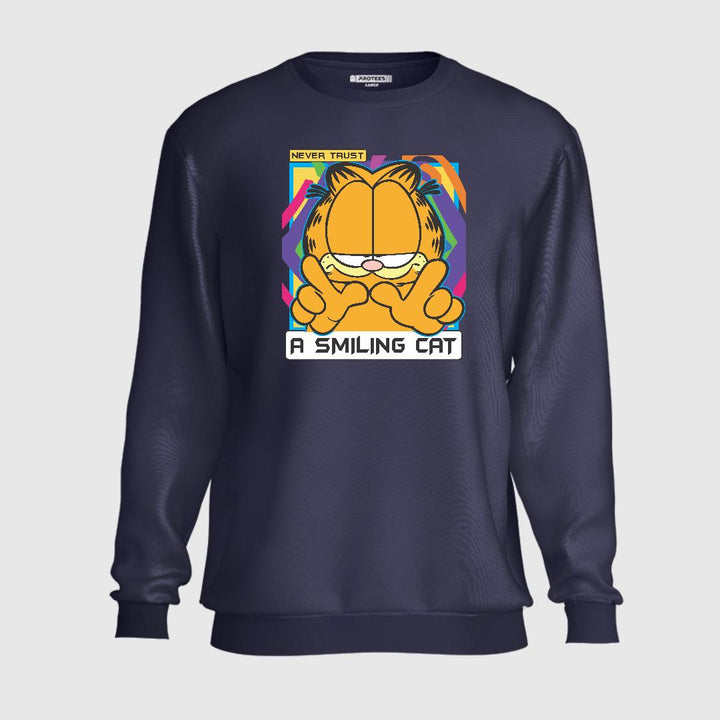 NEVER TRUST GARFIELD SWEATSHIRT
