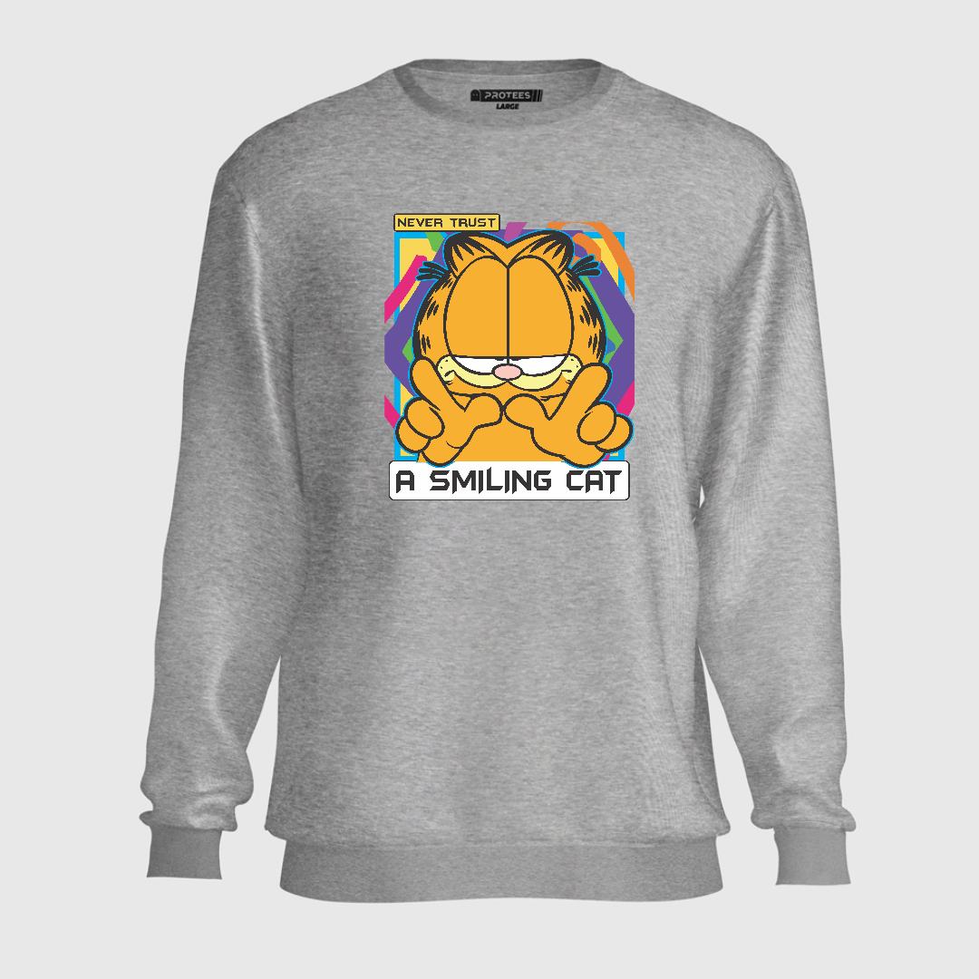 DTF - NEVER TRUST GARFIELD SWEATSHIRT