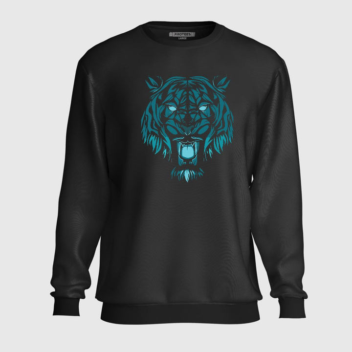 TEAL TIGER SWEATSHIRT