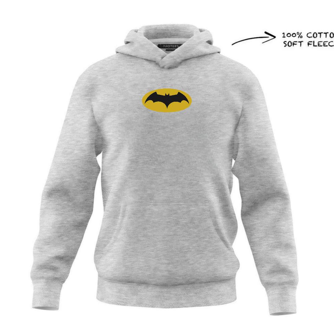 DTF - GREY YELLOW BATMAN KNIGHT IN ACTION - HOODIE