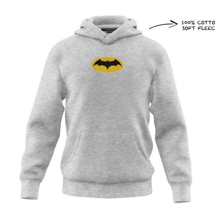 DTF - GREY YELLOW BATMAN KNIGHT IN ACTION - HOODIE