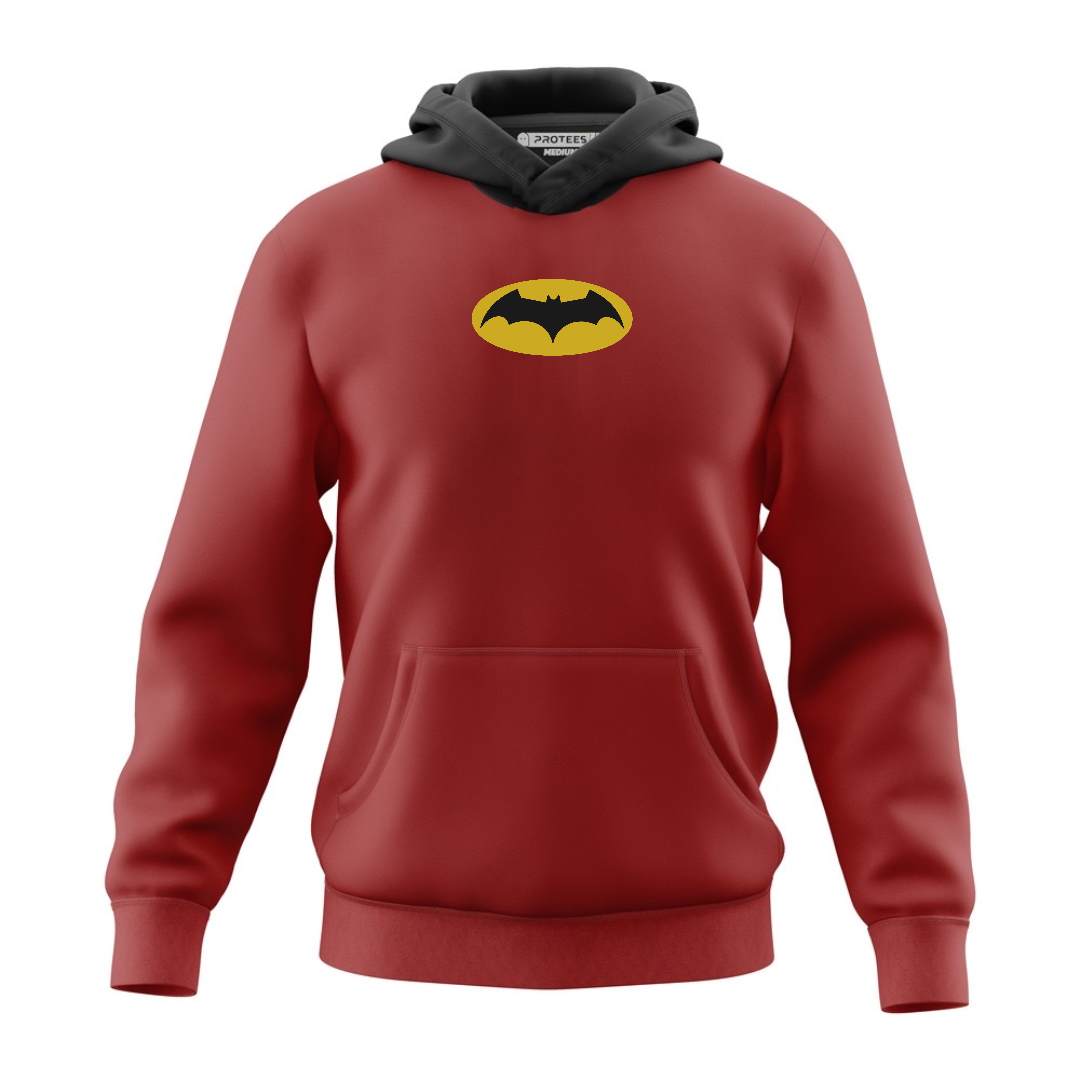 DTF - GREY YELLOW BATMAN KNIGHT IN ACTION - HOODIE