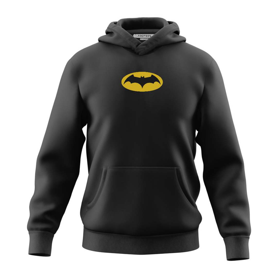 DTF - GREY YELLOW BATMAN KNIGHT IN ACTION - HOODIE
