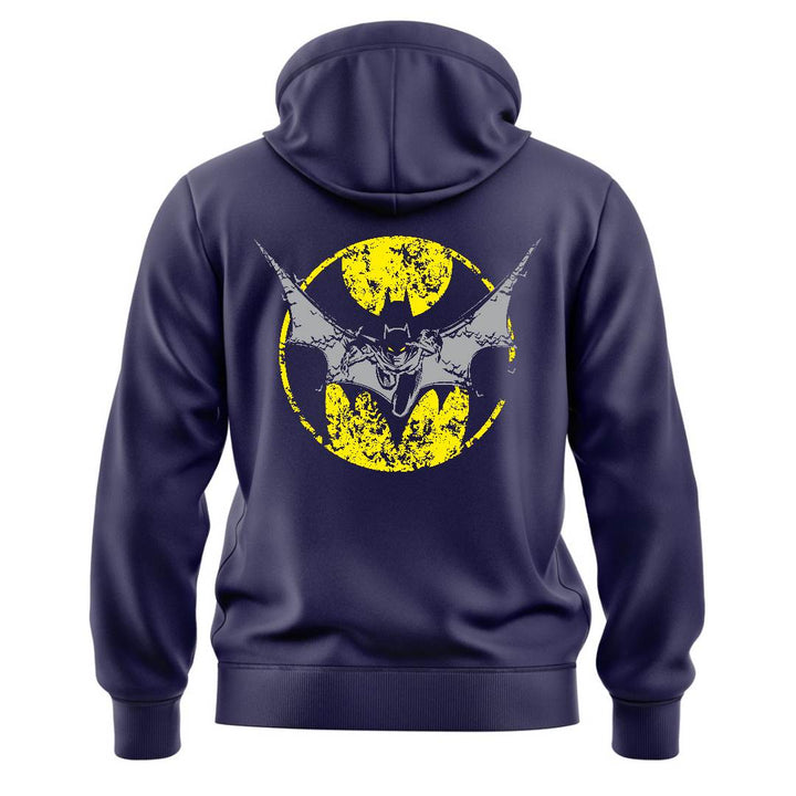 DTF - GREY YELLOW BATMAN KNIGHT IN ACTION - HOODIE