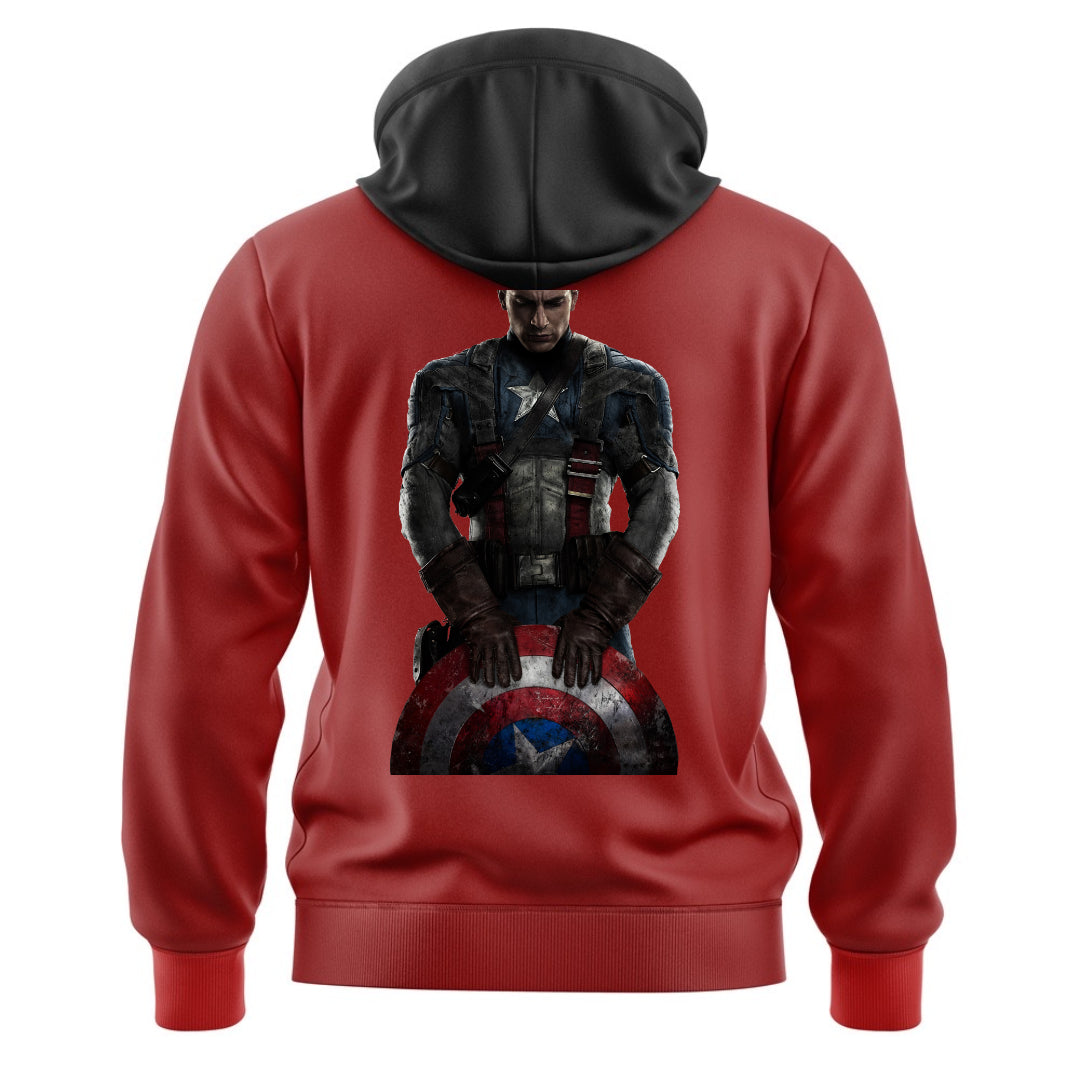 DTF - CAPTAIN AMERICA WITH SHIELD - HOODIE