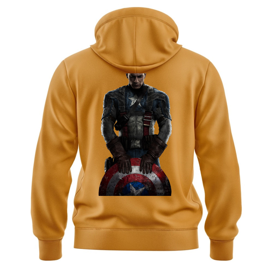 DTF - CAPTAIN AMERICA WITH SHIELD - HOODIE