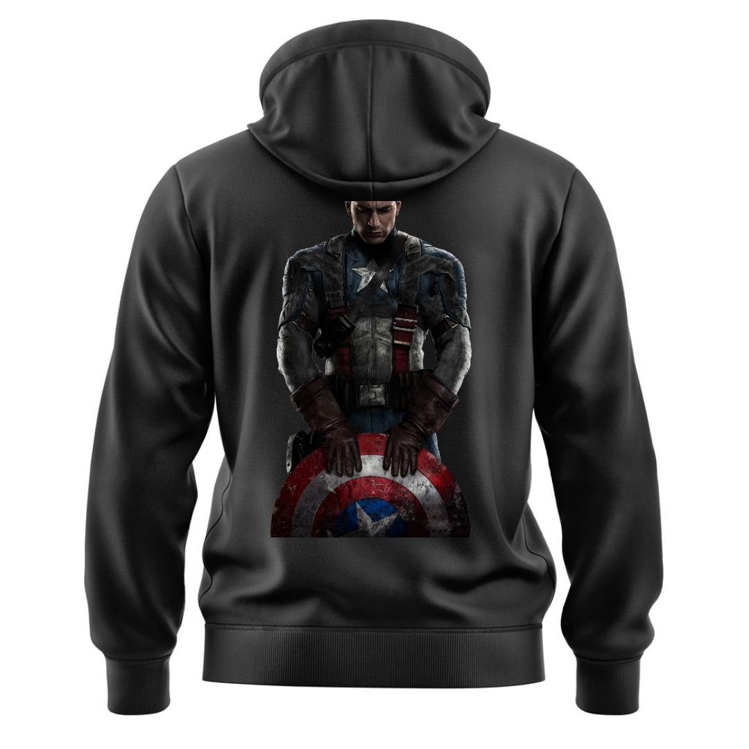 DTF - CAPTAIN AMERICA WITH SHIELD - HOODIE