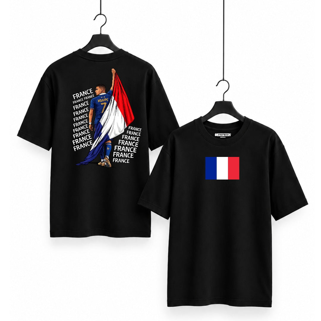 FOOTBALL - MBAPPE FRANCE CELEBRATION COTTON TEE DTF06