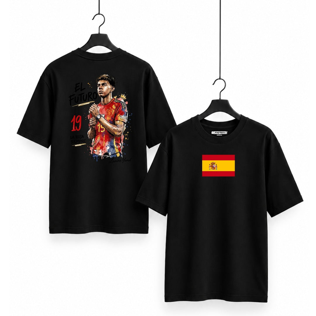 FOOTBALL - YAMAL SPAIN SIGNATURE COTTON TEE DTF09