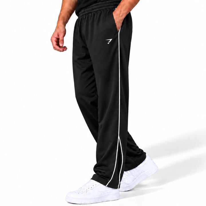 BLACK SIDE STRIPE LOOSE FIT BOTTOM