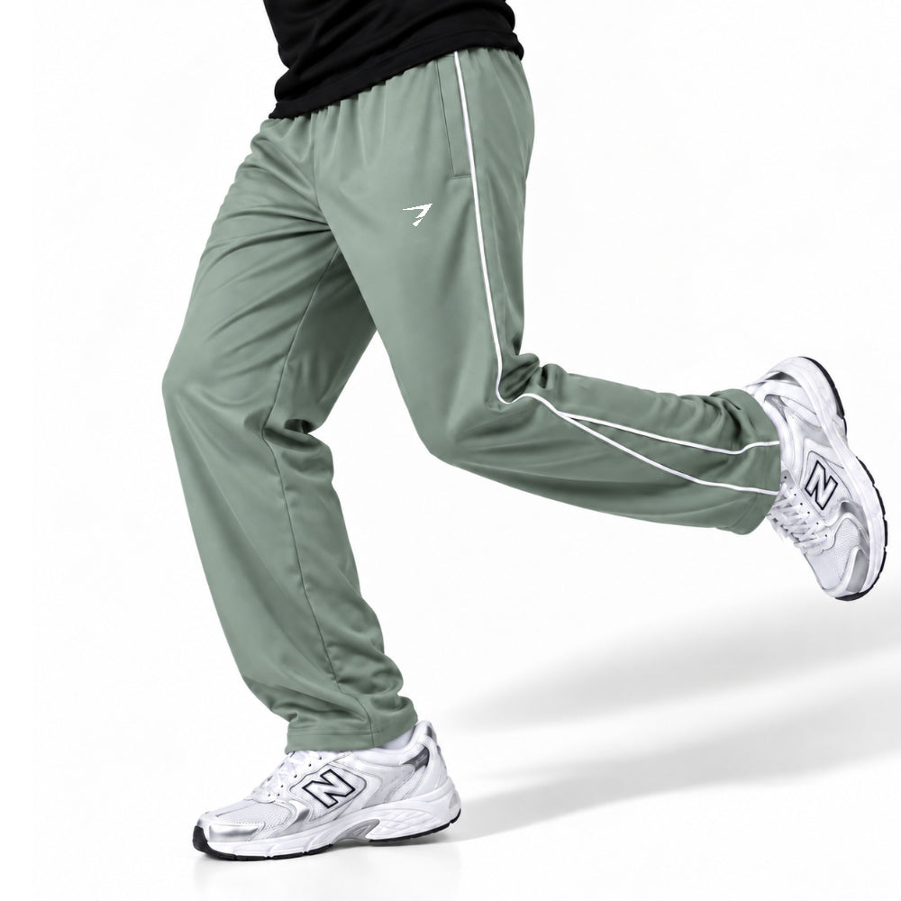 MIST GREEN SIDE STRIPE LOOSE FIT BOTTOM