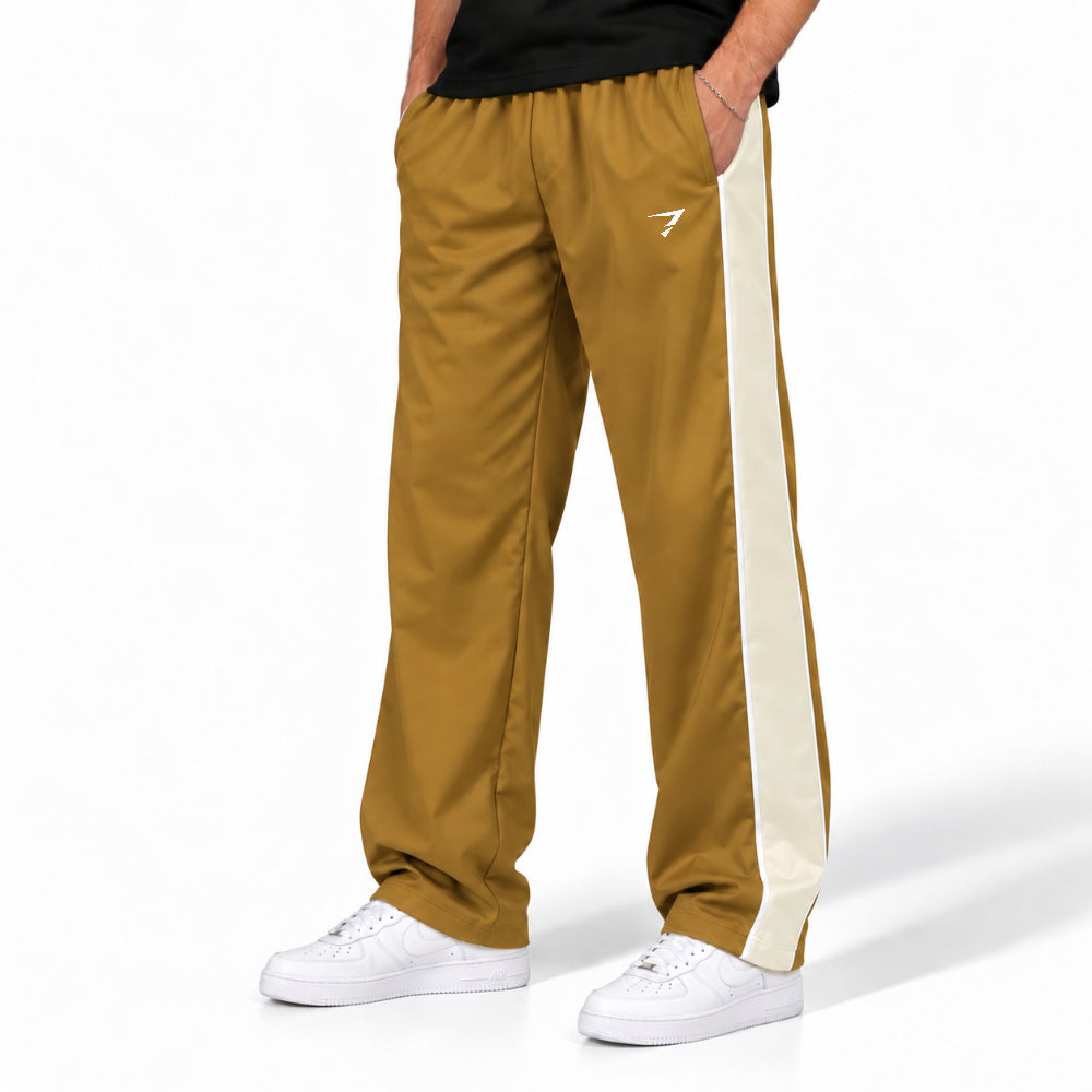 DUNE MUSTARD OFF-WHITE SIDE PANEL LOOSE FIT BOTTOM