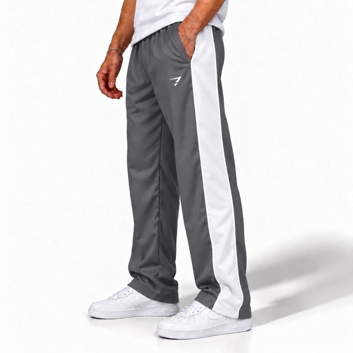 SMOKE WHITE SIDE PANEL LOOSE FIT BOTTOM