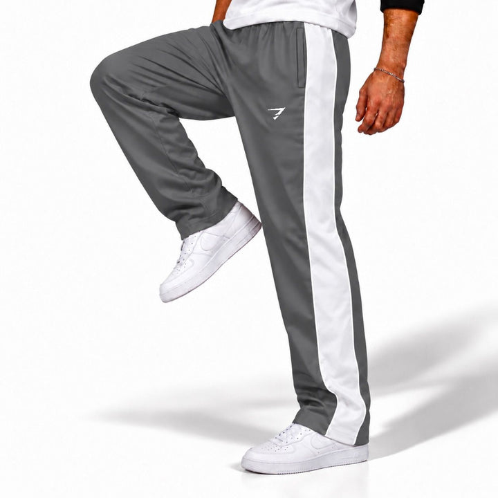 SMOKE WHITE SIDE PANEL LOOSE FIT BOTTOM