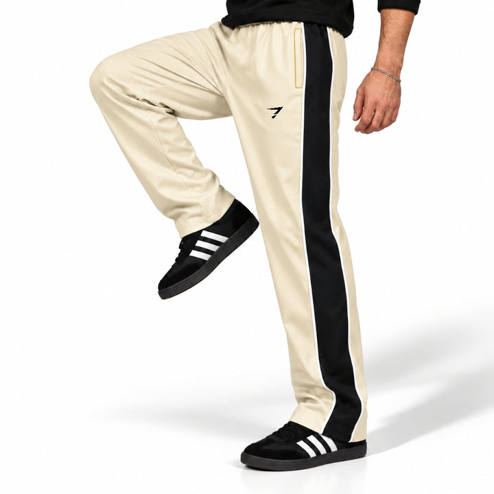 IVORY BLACK SIDE PANEL LOOSE FIT BOTTOM