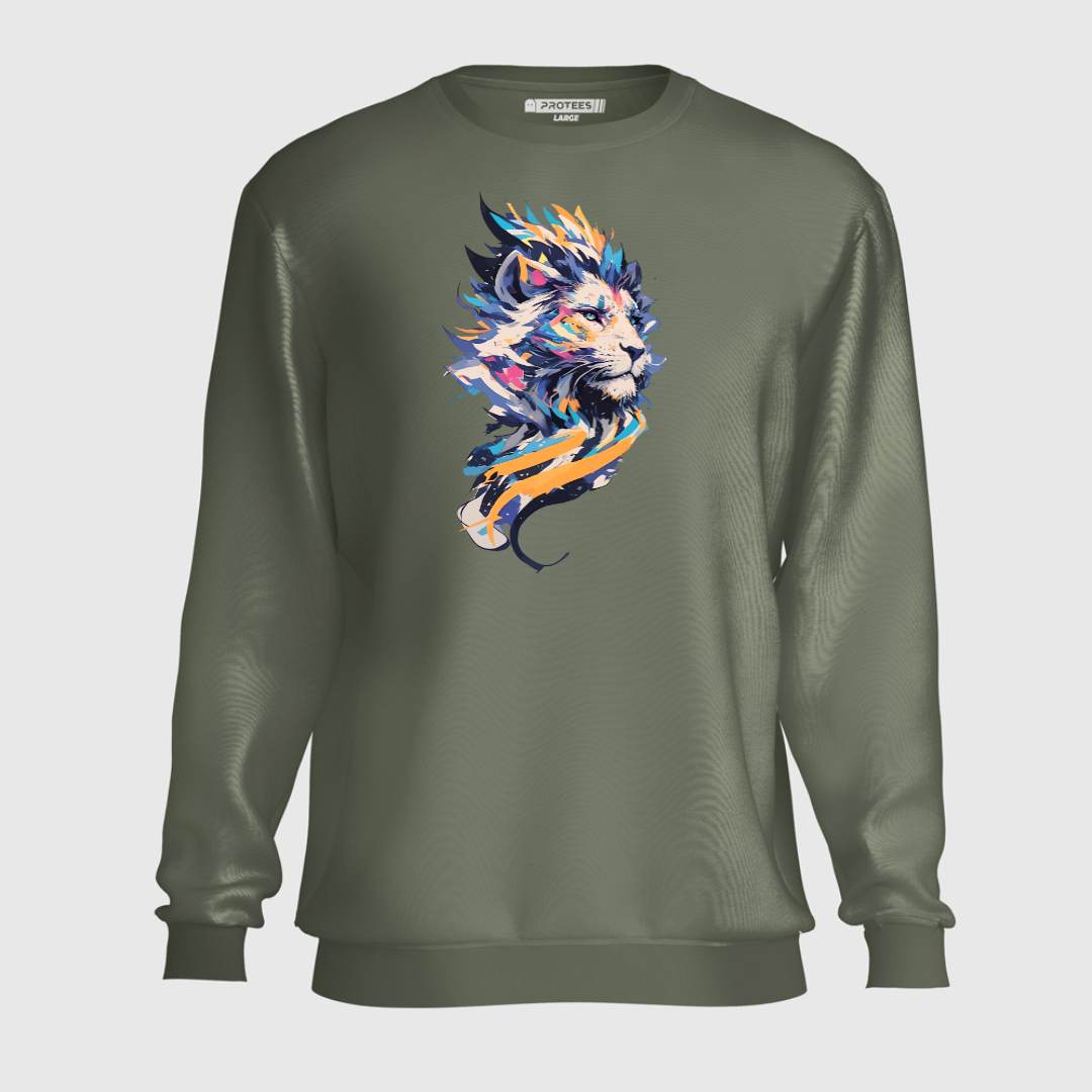 DTF - FAME STONED-LION  SWEATSHIRT