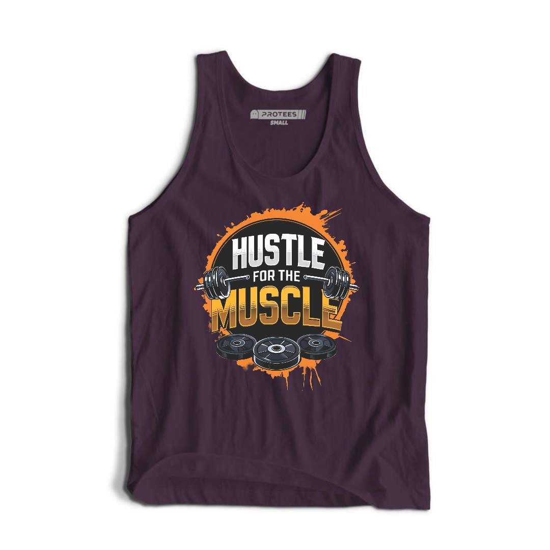 DTF - HUSTLE FOR THE MUSCLE TANKTOP