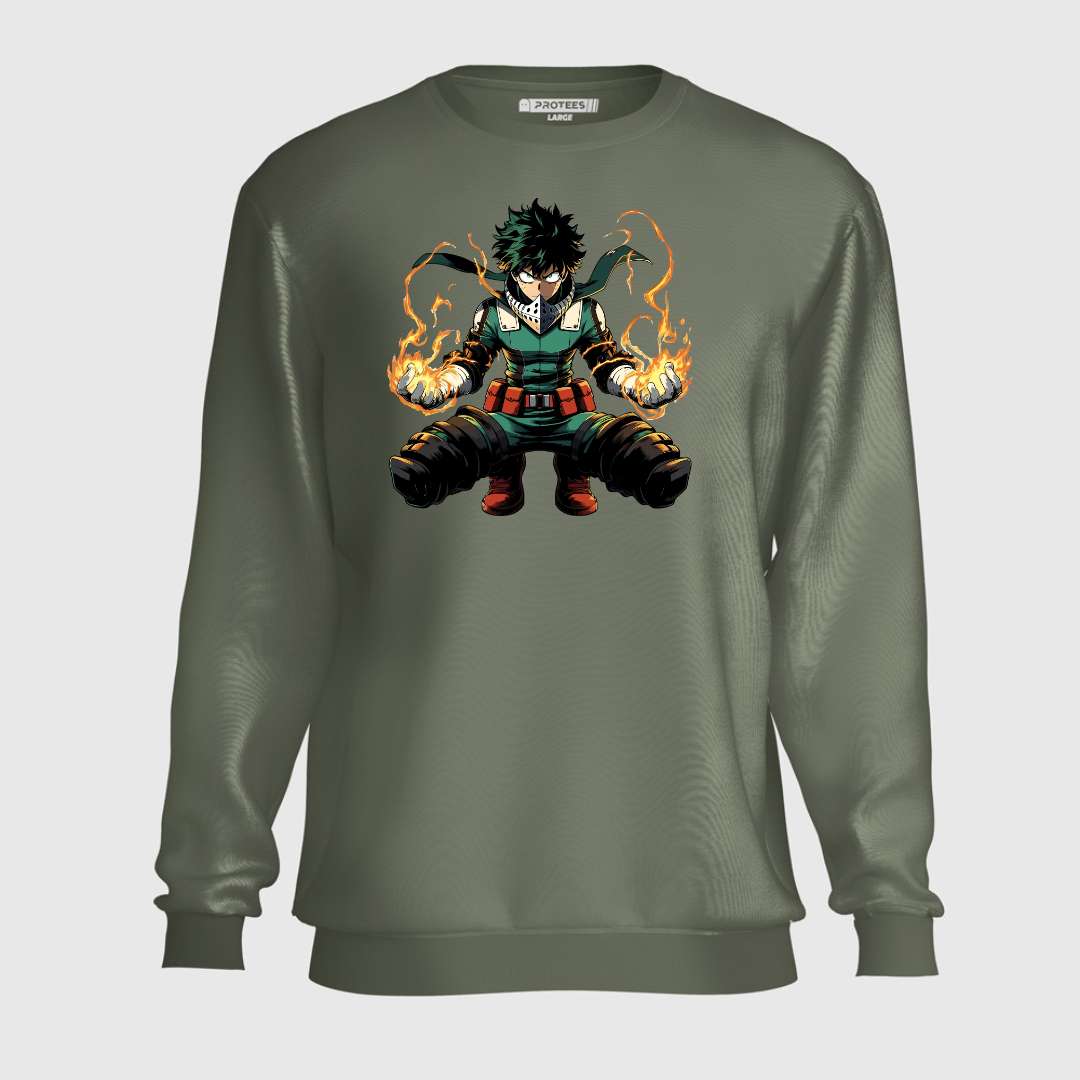 DTF - FIRE IZUKU  SWEATSHIRT