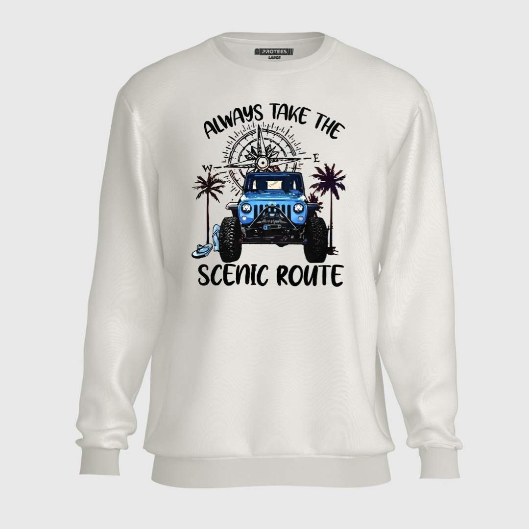 DTF - BLUE  JEEP   SWEATSHIRT