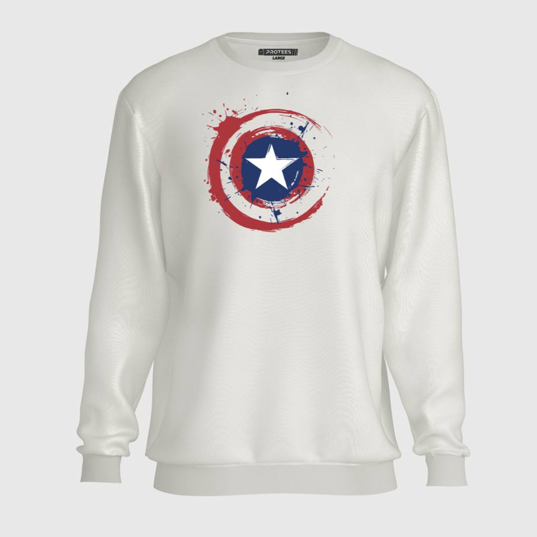 DTF - SPLASH CAPTAIN AMERICA SWEATSHIRT