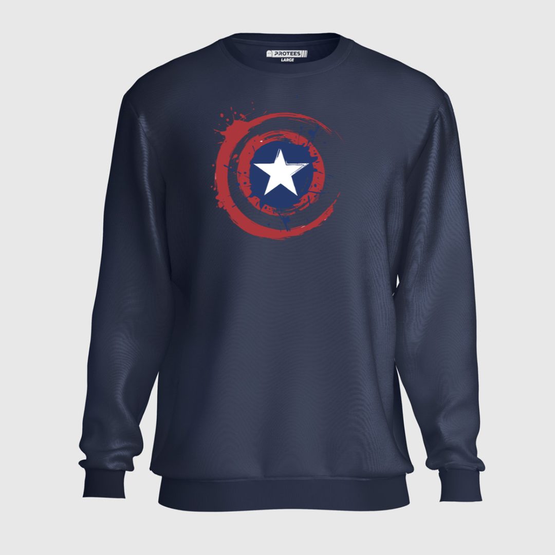 DTF - SPLASH CAPTAIN AMERICA SWEATSHIRT