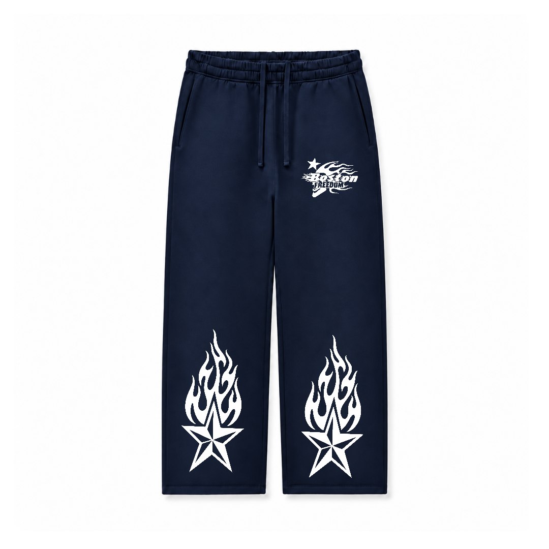 BOSTON FREEDOM STAR - RELAXED FIT TERRY BOTTOM DTF010