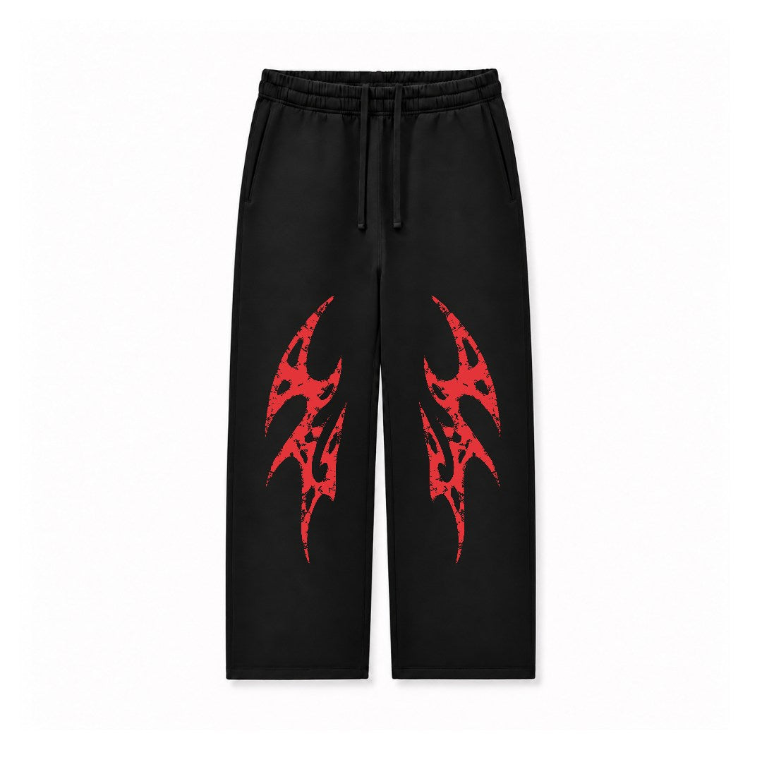 RED TRIBAL CLAW - BLACK