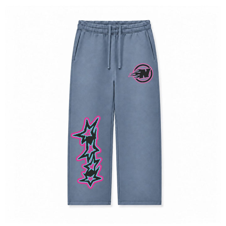 N FLAME PINK STARS - DENIM BLUE