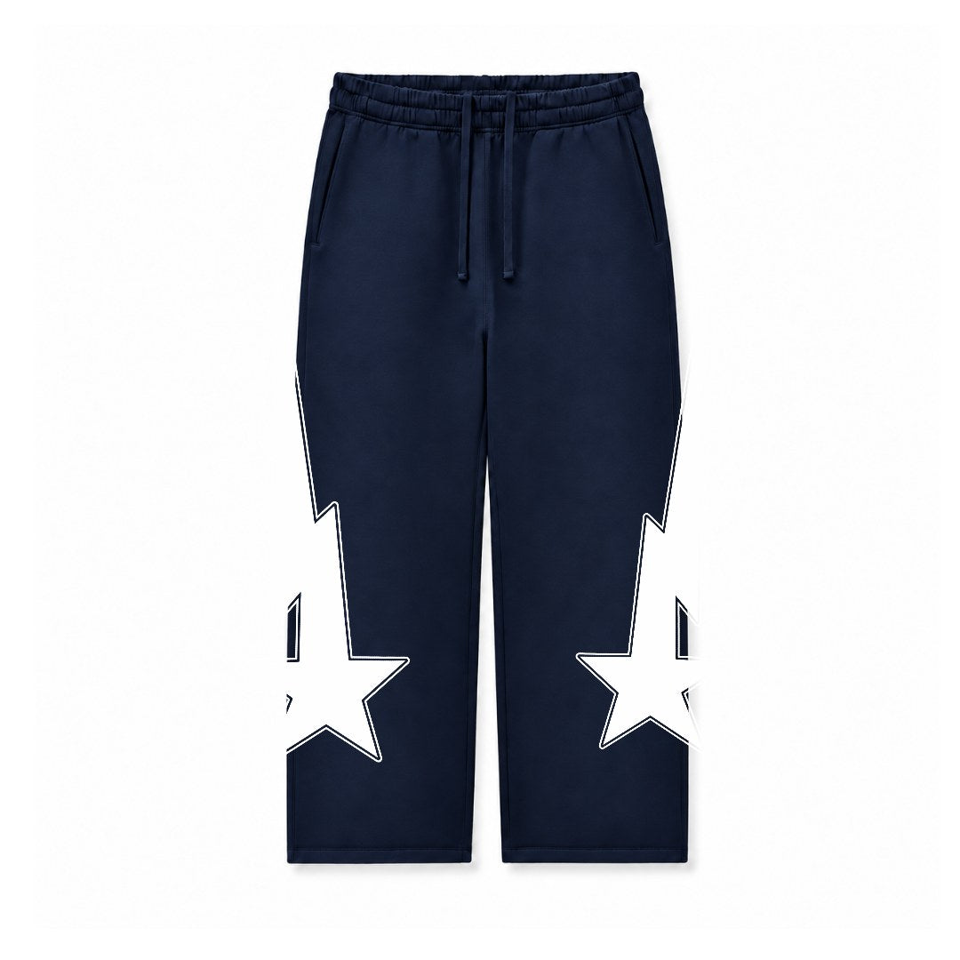 WHITE STAR LIGHTNING - NAVY BLUE