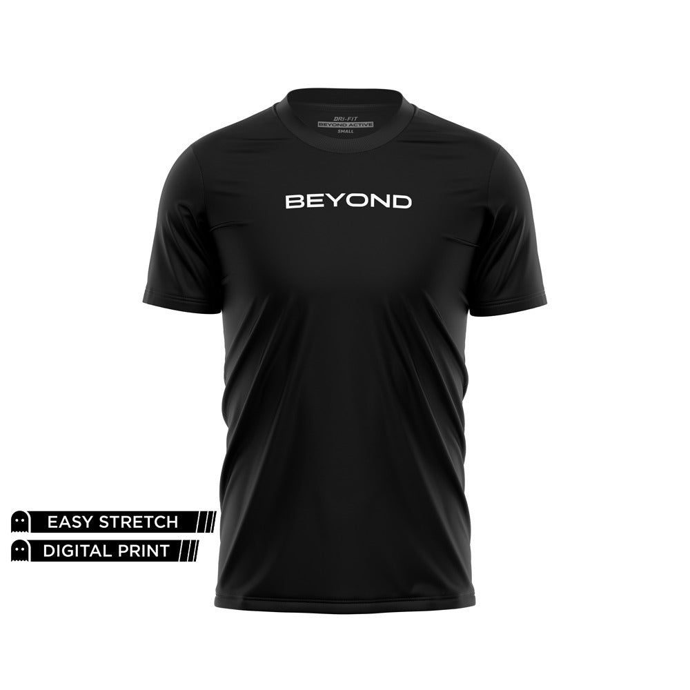 BEYOND - BASIC BLACK DRY-FIT TEE