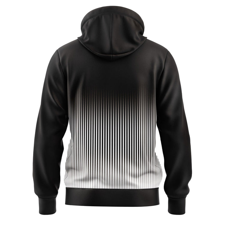 BEYOND LINING WHITE BLACK POLYESTER FLEECE HOODIE