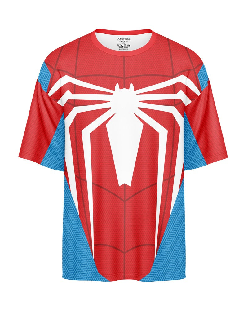 OVERSIZED DIGITAL DRY-FIT - SPIDERMAN WHITE LOGO NEWURG