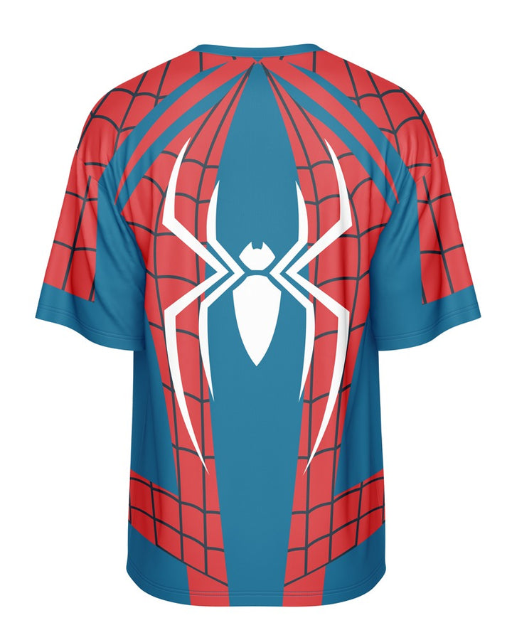 OVERSIZED DIGITAL DRY-FIT - RED & BLUE FUSION SPIDERMAN NEWURG