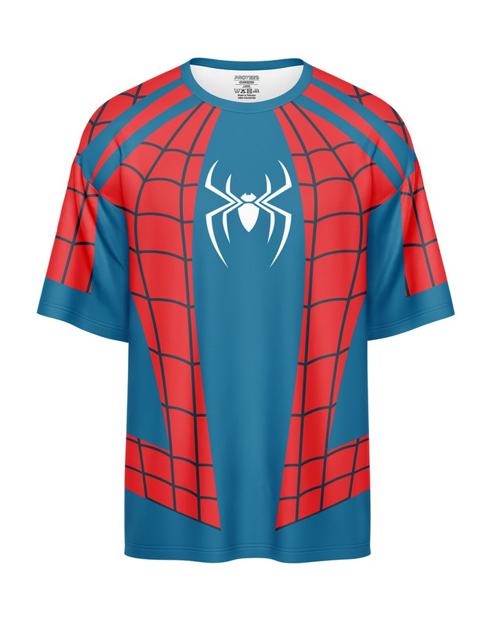 OVERSIZED DIGITAL DRY-FIT - RED & BLUE FUSION SPIDERMAN NEWURG