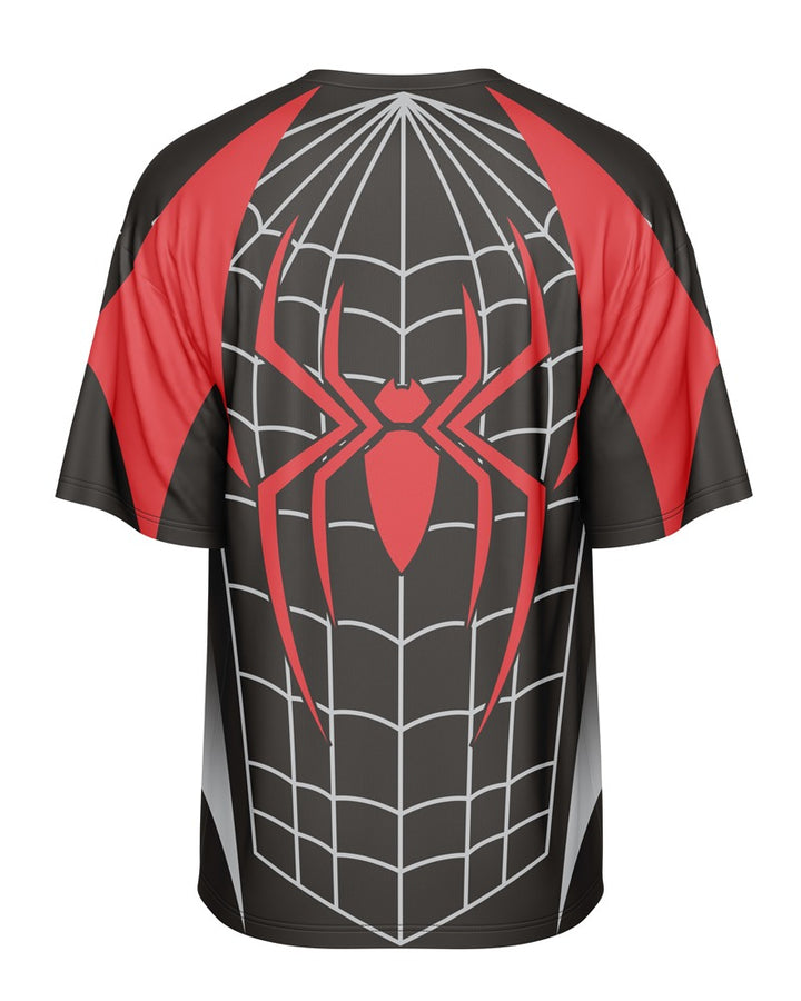 OVERSIZED DIGITAL DRY-FIT - BLACK CRIMSON SPIDERMAN NEWURG
