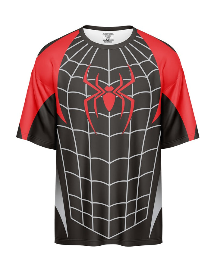 OVERSIZED DIGITAL DRY-FIT - BLACK CRIMSON SPIDERMAN NEWURG