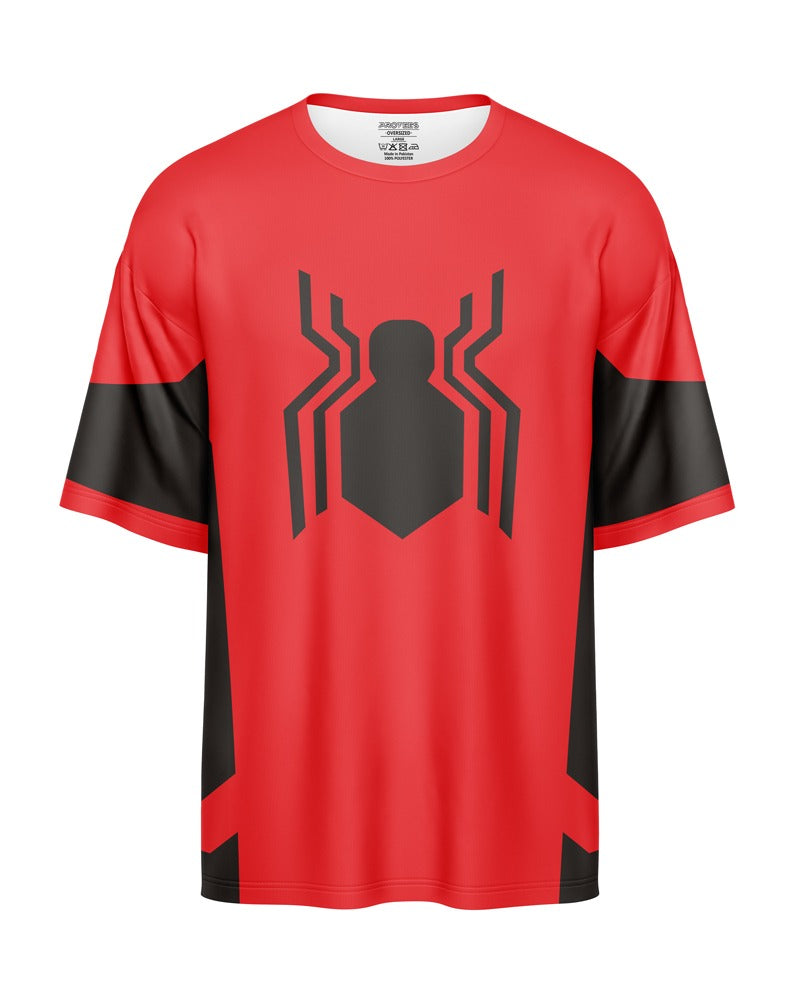 OVERSIZED DIGITAL DRY-FIT - HYPER RED SPIDERMAN NEWURG