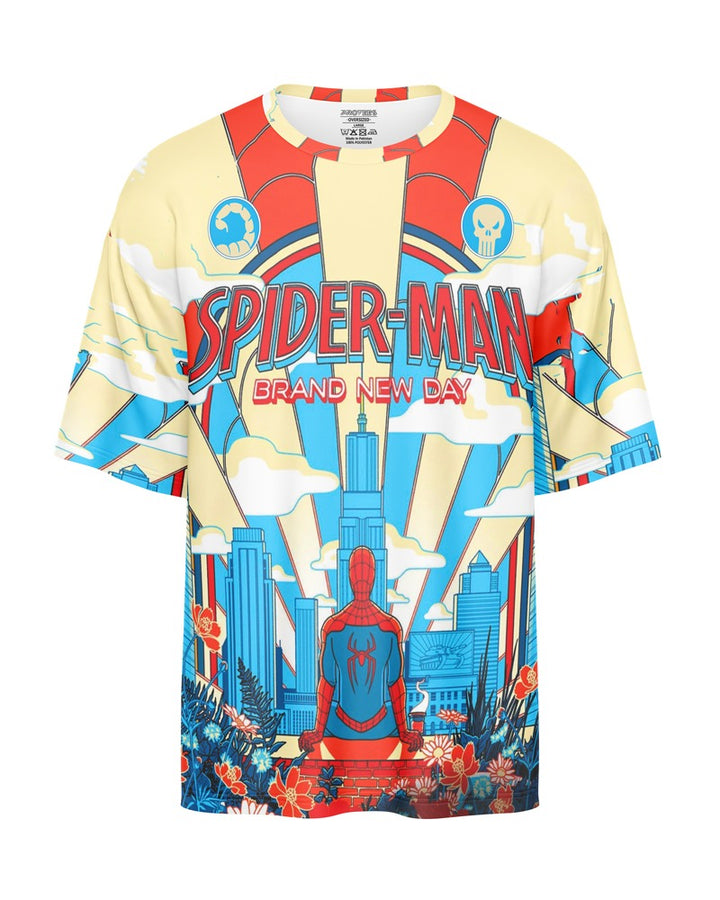 OVERSIZED DIGITAL DRY-FIT - OFFWHITE SPIDERMAN 2026 NEWURG
