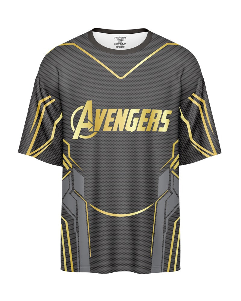 OVERSIZED DIGITAL DRY-FIT - GOLDEN AVENGERS TEE NEWURG